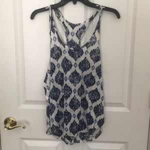 Pattern long tank top